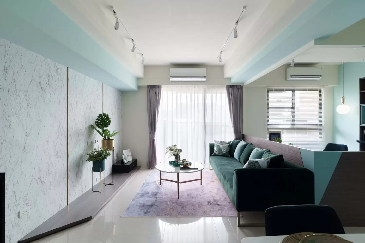 現代北歐風格效果圖賞析 漸變藍的純凈空間 現代北歐風格效果圖賞析 漸變藍的純凈空間